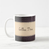 Vintage-Spitzen-Kaffeezeit Kaffeetasse (Links)