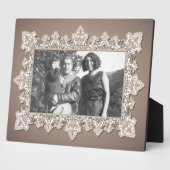 Vintage-Spitzen-Kunstplakette Fotoplatte (Seite)