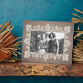 Vintage-Spitzen-Kunstplakette Fotoplatte (Seite)