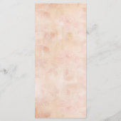 Vintage Spitzen-Rose Altes Hochzeitmenü Menükarte (Rückseite)