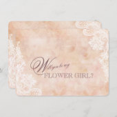 Vintage Spitzen-Rose Altes Papier Hochzeitsblumenm (Vorne/Hinten)