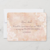 Vintage Spitzen-Rose Altes Papier Hochzeitsblumenm (Rückseite)