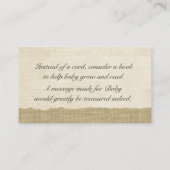 Vintage Spitzen- und Blue Bow Beilagen Begleitkarte (Rückseite)