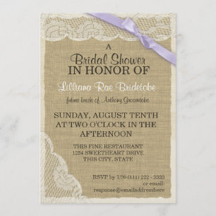 Vintage Spitzen- und Brautparty mit Multifunktions Einladung