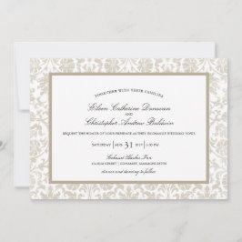 Vintage Spitzenangelegenheit| Hochzeit Einladung