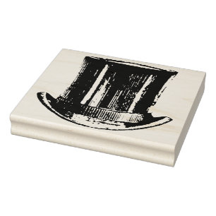 Vintage Spitzenhut-Gummikunst-Briefmarke Gummistempel