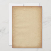 Vintage Spitzenhut-Hochzeits-Einladungen Einladung (Rückseite)