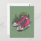 Vintage Spitzenkläger Postkarte (Vorne/Hinten)