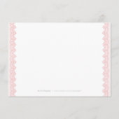 Vintage Spitzenwohnung rustikal Begleitkarte (Rückseite)