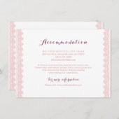 Vintage Spitzenwohnung rustikal Begleitkarte (Vorne/Hinten)