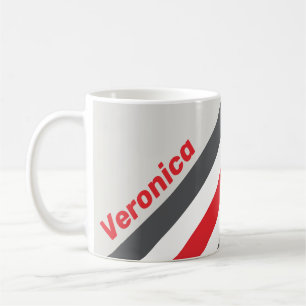 Vintage Split Wingtip Streifen mit Namen Kaffeetasse