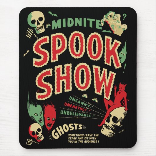 Vintage Spookshow Mausunterlage Mousepad (Vorne)