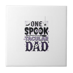 Vintage Spooktacular Dad Halloween-Shirt-Design_1 Fliese