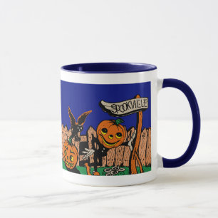 Vintage Spookville Halloween Tasse