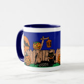 Vintage Spookville Halloween Tasse (Vorderseite Links)