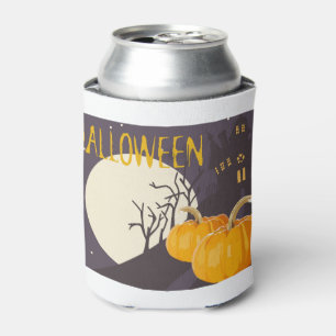 Vintage Spooky Halloween Mond und Kürbis in die Na Dosenkühler