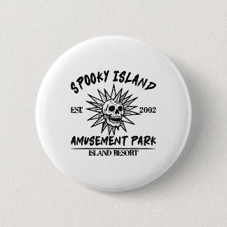 Vintage Spooky Island Est 2002 Vergnügungspark Ins Button