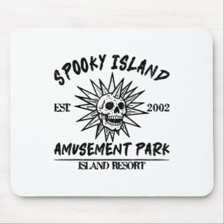 Vintage Spooky Island Est 2002 Vergnügungspark Isl Mousepad