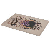 Vintage Spooky Script Halloween Theme Hexenboard Schneidebrett (Ecke)