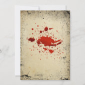 Vintage Spooky Skeleton Erwachsene Halloween-Party Einladung (Rückseite)