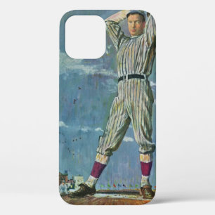 Vintage-Sport Baseball, Pitcher im Baseballspiel Case-Mate iPhone Hülle