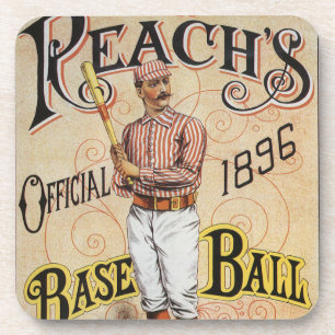 Vintage-Sport Baseball, Reach's Guide Cover Art Getränkeuntersetzer