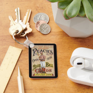 Vintage-Sport Baseball, Reach's Guide Cover Art Schlüsselanhänger