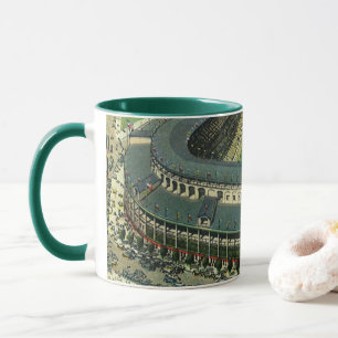 Vintage-Sport Baseball-Stadion, Luftansicht Tasse