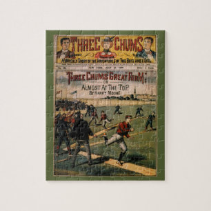 Vintage-Sport-Baseball-Three-Chums-Magazincover Puzzle