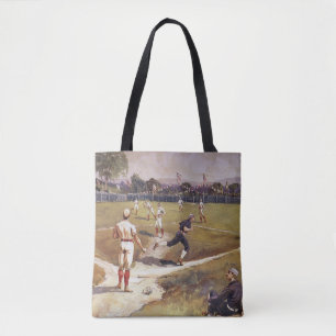 Vintage-Sport-Baseballspiel von Henry Sandham Tasche