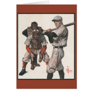 Vintage-Sport-Baseballspieler