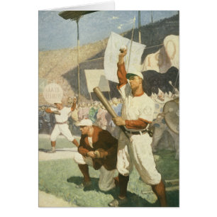 Vintage-Sport, Baseballspieler bei einem Spiel