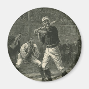 Vintage-Sport, Baseballspieler von Thulstrup Magnet