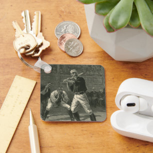 Vintage-Sport, Baseballspieler von Thulstrup Schlüsselanhänger
