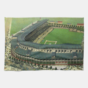 Vintage-Sport Baseballstadion, Luftansicht Küchentuch