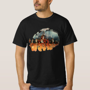 Vintage-Sport-Basketballspiel, Basketballspieler T-Shirt