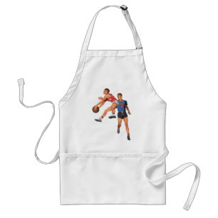 Vintage-Sport, Basketballspieler in einem Spiel Schürze