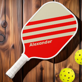 Vintage Sport Cherpes mit Namen Pickleball Schläger