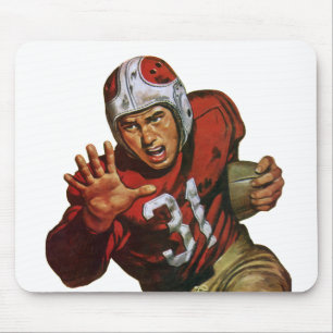 Vintage-Sport-Footballspieler Runningback Nr. 31 Mousepad