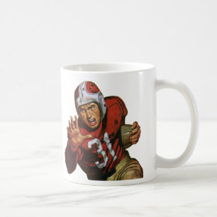 Vintage-Sport-Fußballspieler Running Back Nr. 31 Kaffeetasse