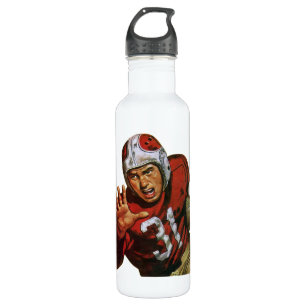 Vintage-Sport-Fußballspieler Running Back Nr. 31 Trinkflasche