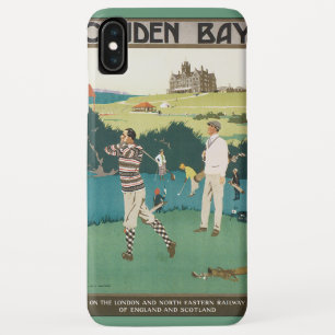 Vintage-Sport Golf in Schottland, Golfspieler beim iPhone XS Max Hülle