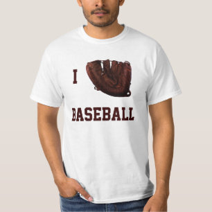 Vintage-Sport, ich liebe Baseball, ich habe einen T-Shirt