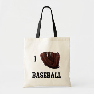 Vintage-Sport, ich liebe Baseball, ich habe einen Tragetasche