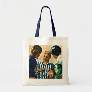 Vintage-Sport, Münzwurf des Fußballschiedsrichters Tragetasche