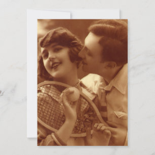 Vintage-Sport Tennis, Liebe und Romantik