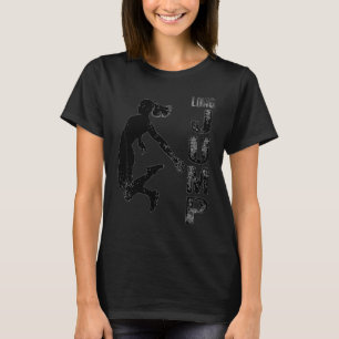 Vintage Sport Weitsprung   Weitsprung Frau Silhoue T-Shirt