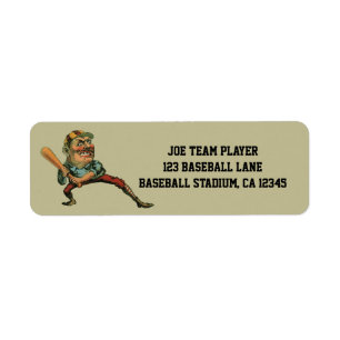 Vintage-Sport, wütender Baseballspieler am Schlag