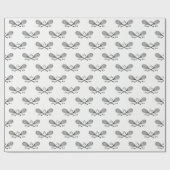 Vintage Sportaktivitäten Tennis Racquet Tennis Geschenkpapier (Flach)