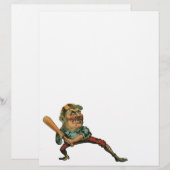 Vintage Sportarten, Angry Baseball Player Batter (Vorne/Hinten)